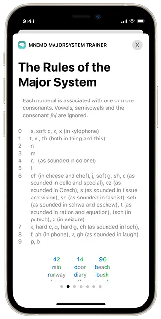 Mnemo App Start Screen